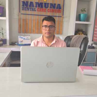 Kumar Poudel founder of Namuna denatal care kawasoti